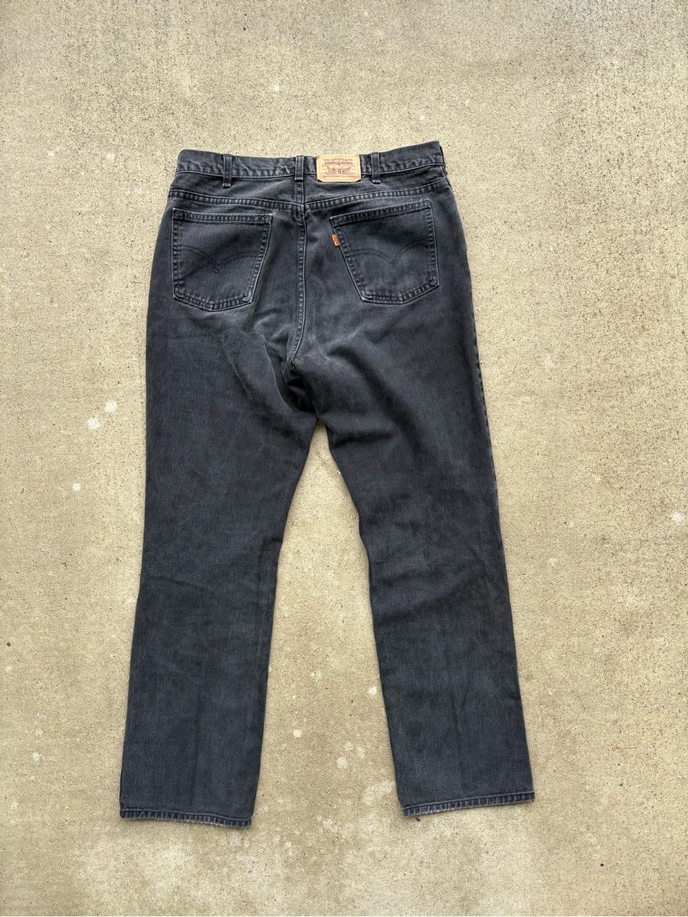 Vintage Levis 506 Orange Tab Made in Canada Faded Black Jeans Mens 35x31